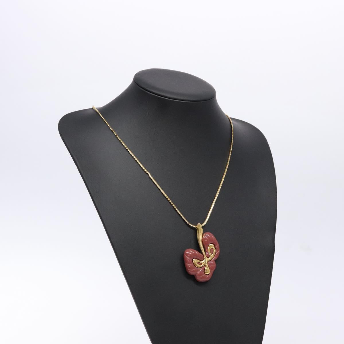 GIVENCHY Necklace Metal Gold Auth am8988