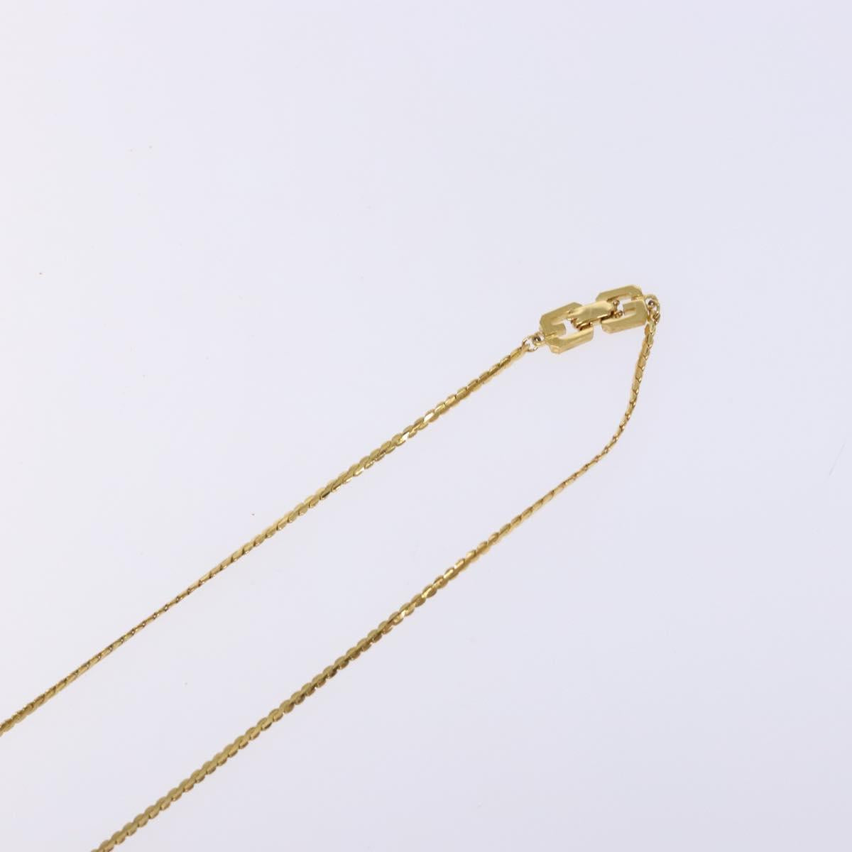 GIVENCHY Necklace Metal Gold Auth am8988