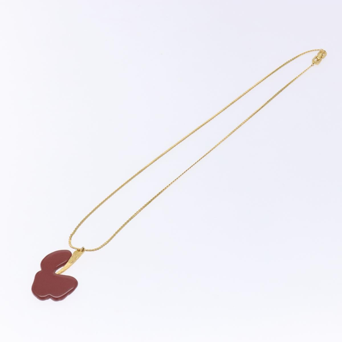 GIVENCHY Necklace Metal Gold Auth am8988