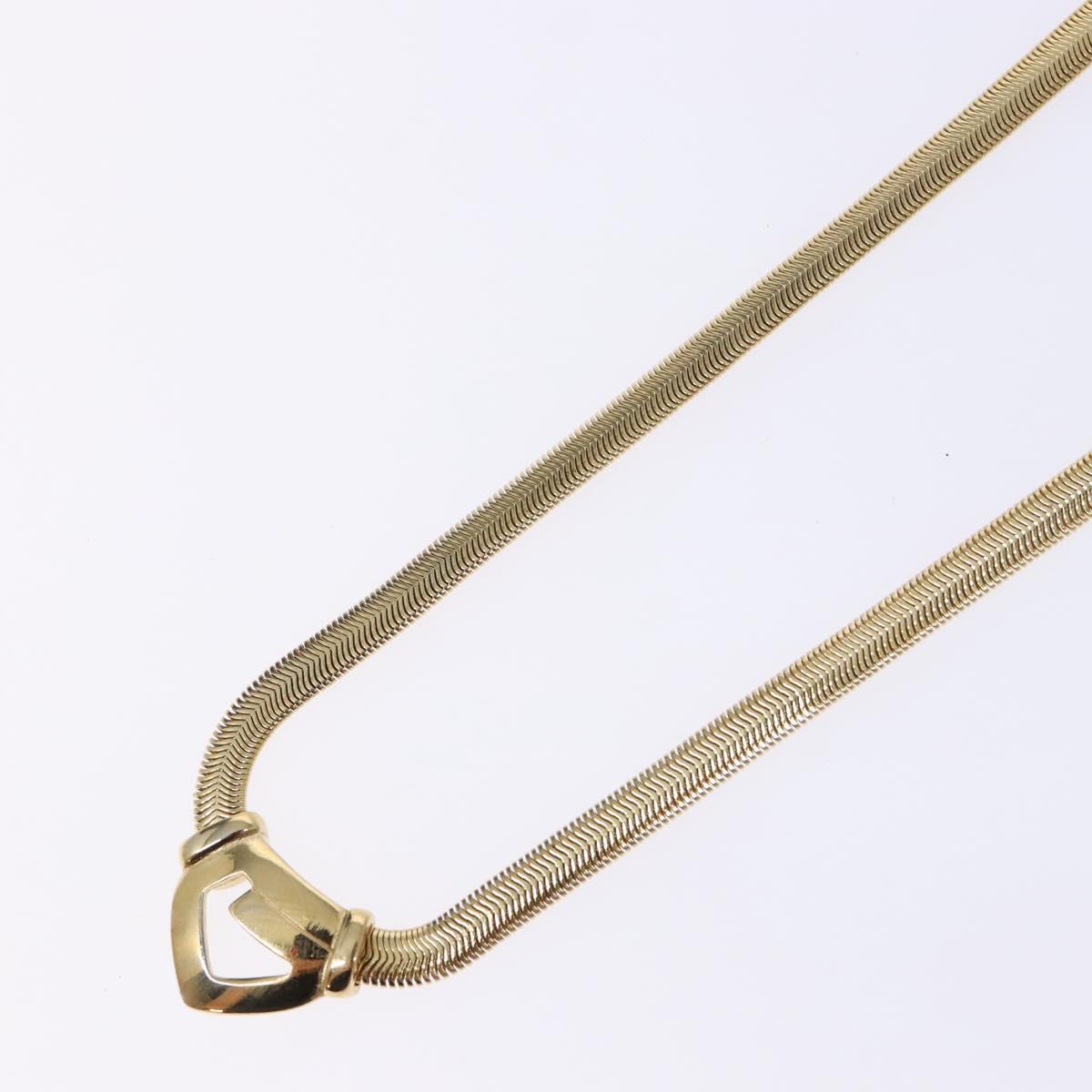 GIVENCHY Necklace Metal Gold Auth am8989