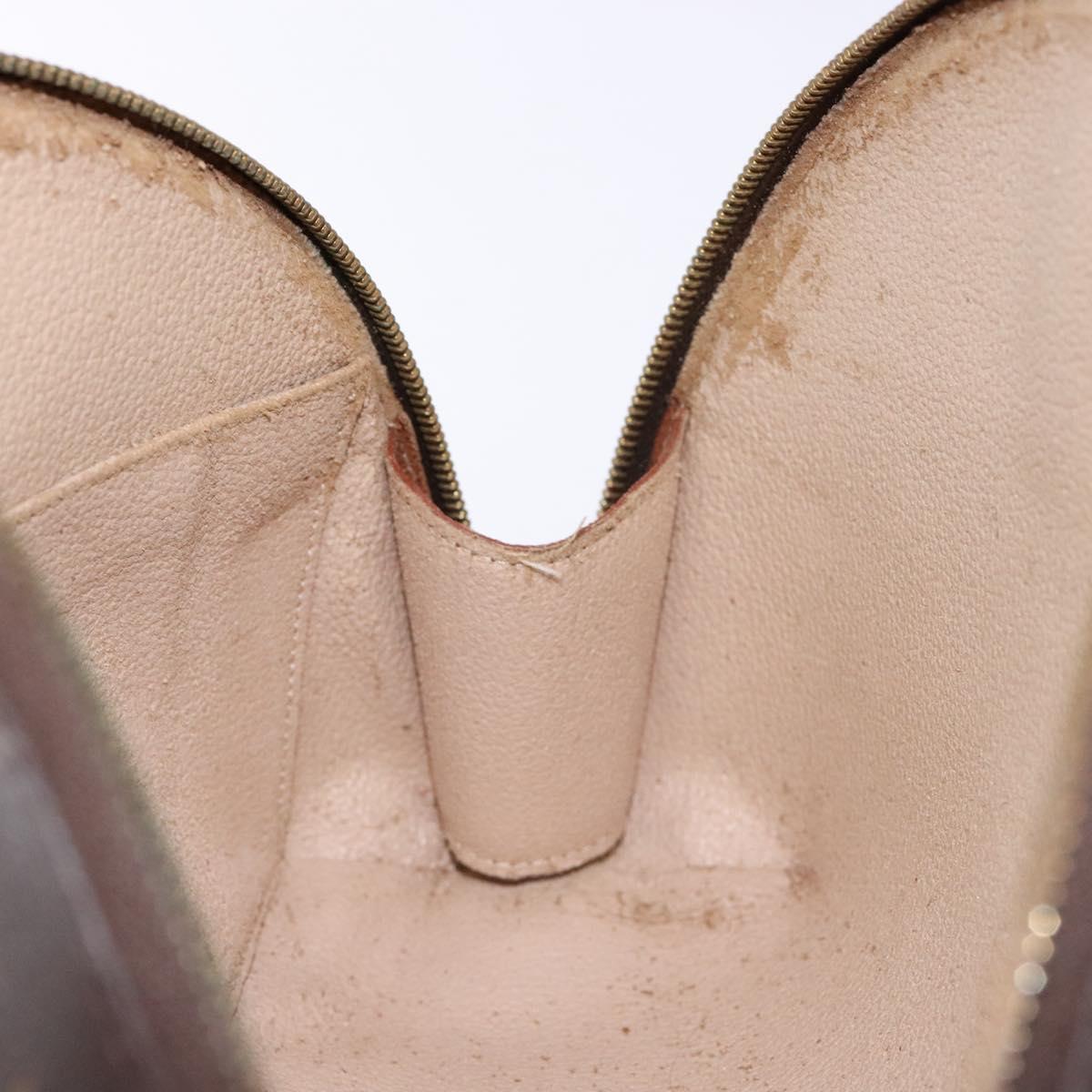 LOUIS VUITTON Monogram Trousse Demi Ronde Cosmetic Pouch M47520 LV Auth am8997