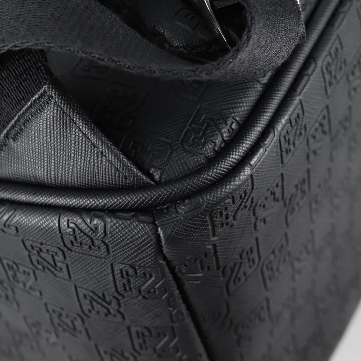 JORDAN Backpack Polyester Black Silver Auth am9000