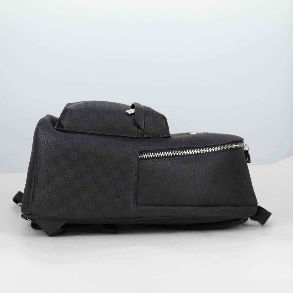 JORDAN Backpack Polyester Black Silver Auth am9000