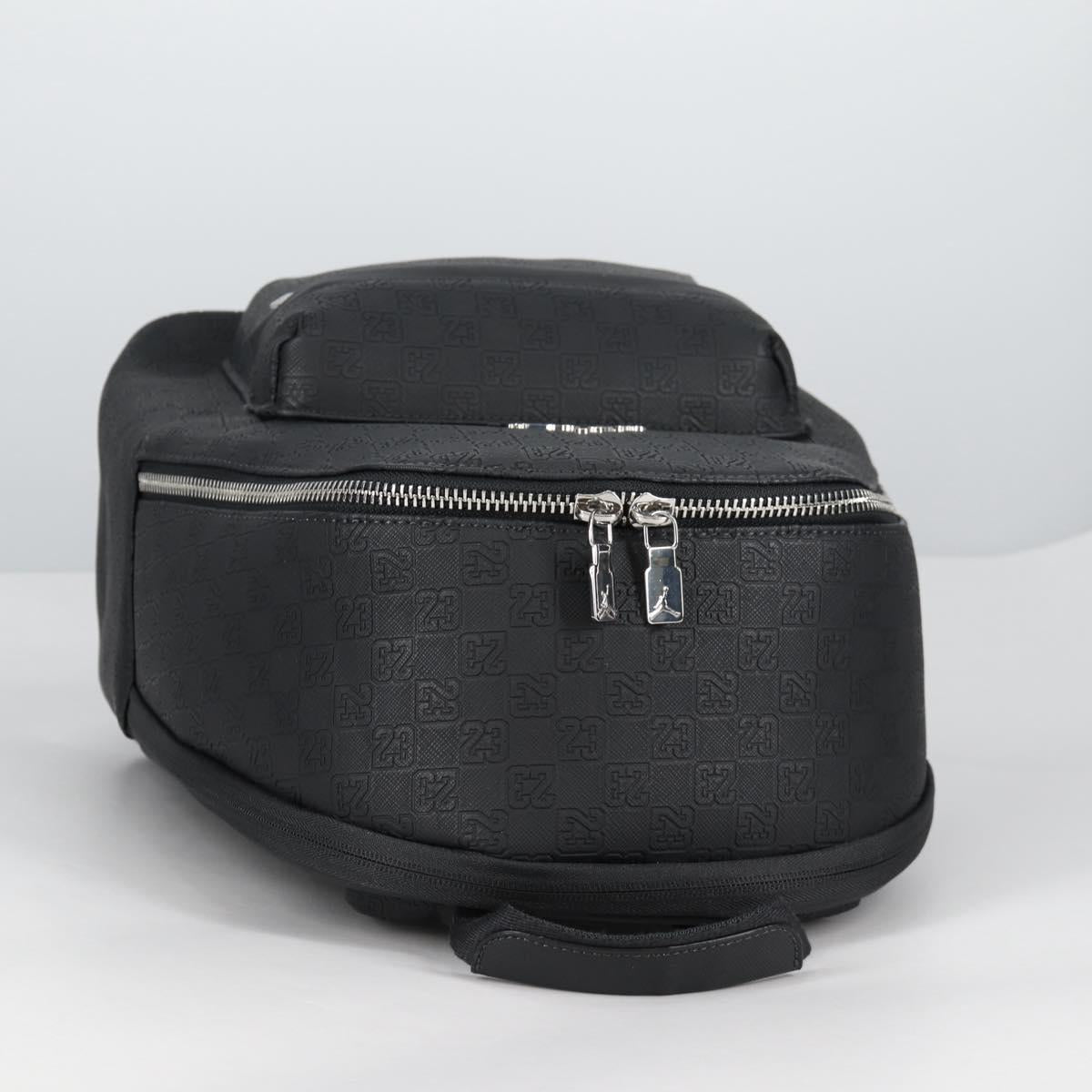 JORDAN Backpack Polyester Black Silver Auth am9000