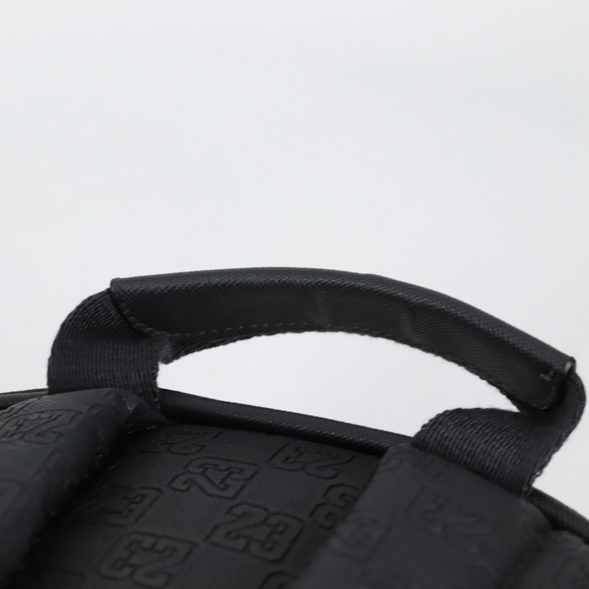JORDAN Backpack Polyester Black Silver Auth am9000