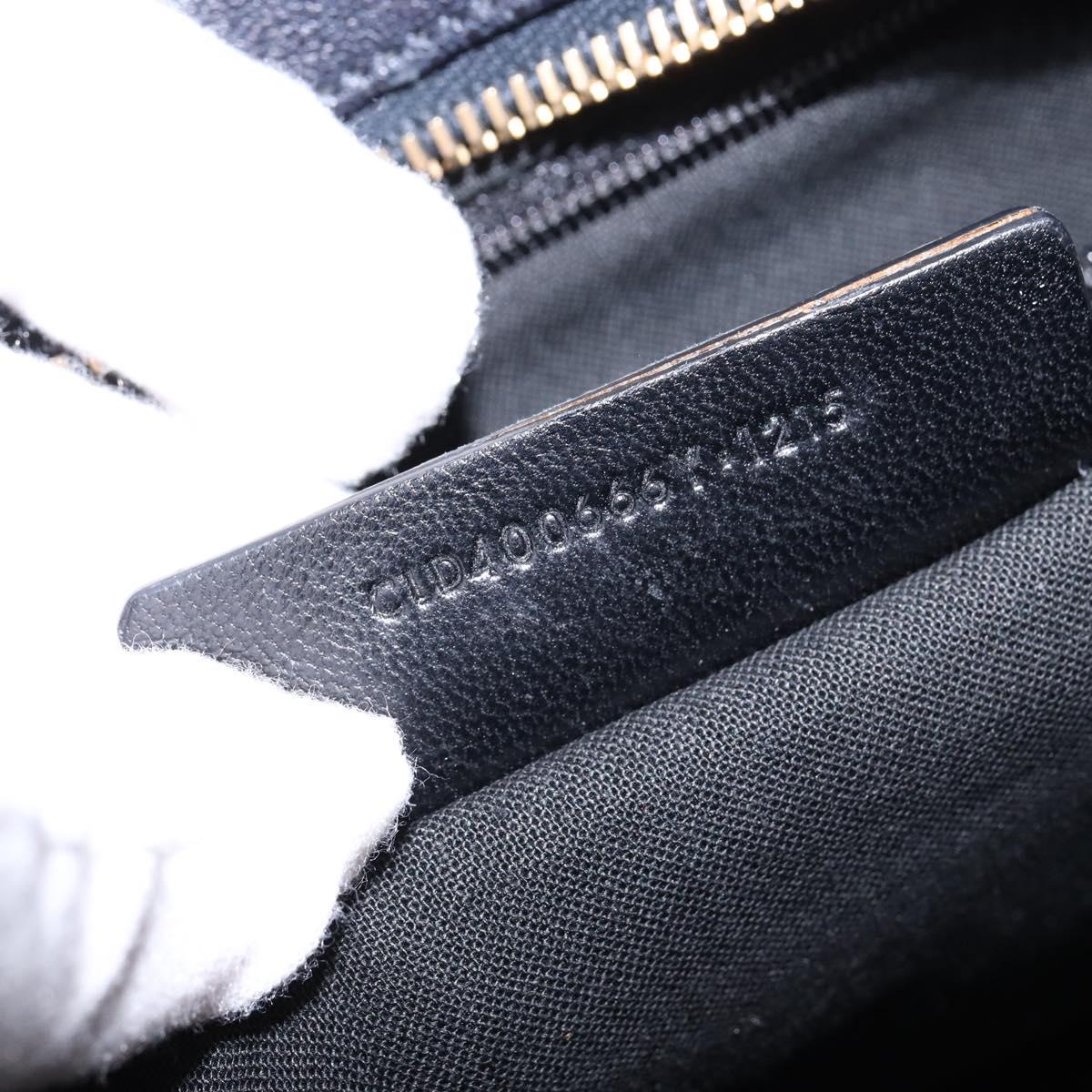 SAINT LAURENT Cavas Chic Hand Bag Leather 2way Black Gold Auth am9031