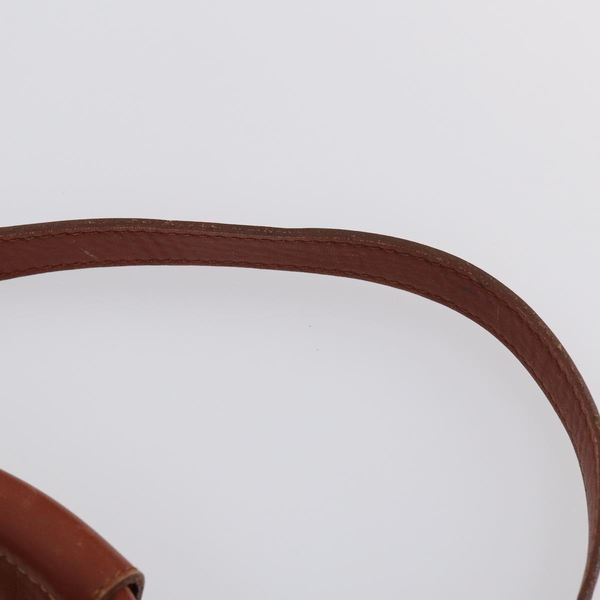 FENDI Pecan Canvas Boston Bag PVC 2way Black Brown gold Auth am9033