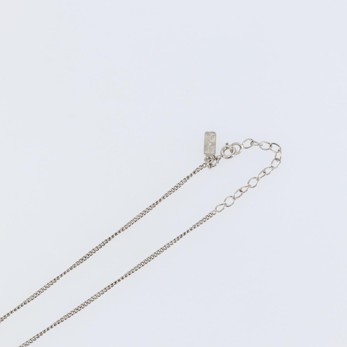 Salvatore Ferragamo Gancini Necklace metal Silver Auth am9040V