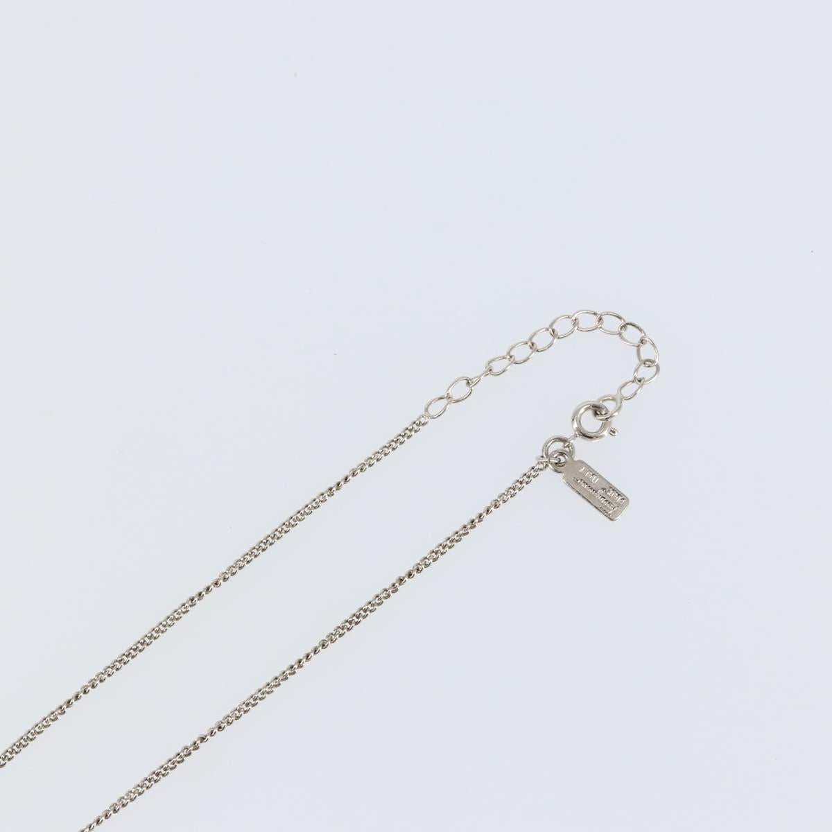 Salvatore Ferragamo Gancini Necklace metal Silver Auth am9040V