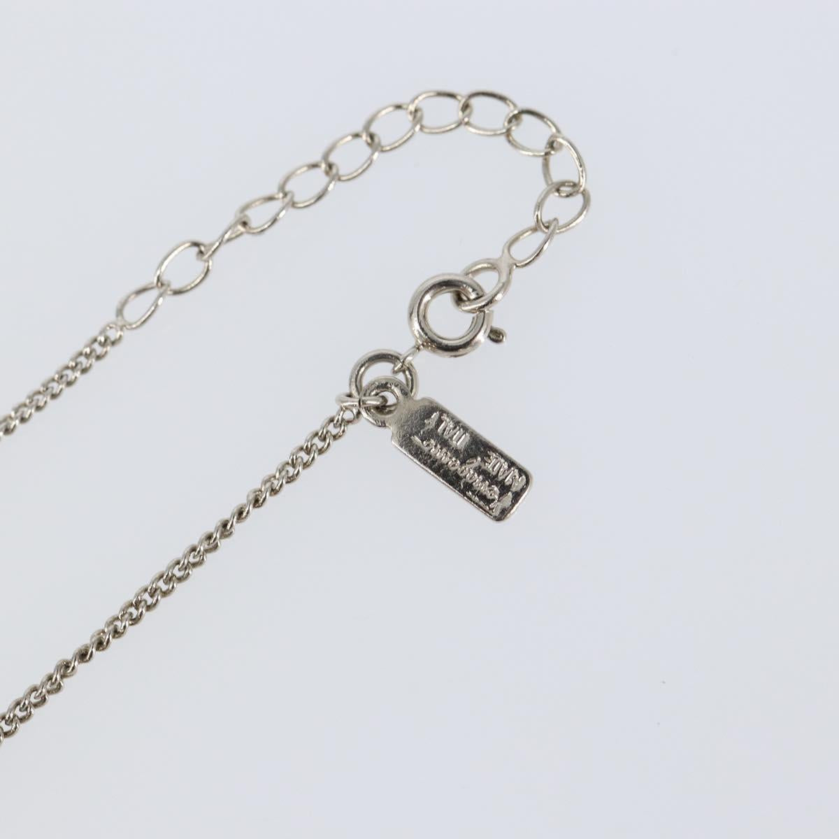 Salvatore Ferragamo Gancini Necklace metal Silver Auth am9040V