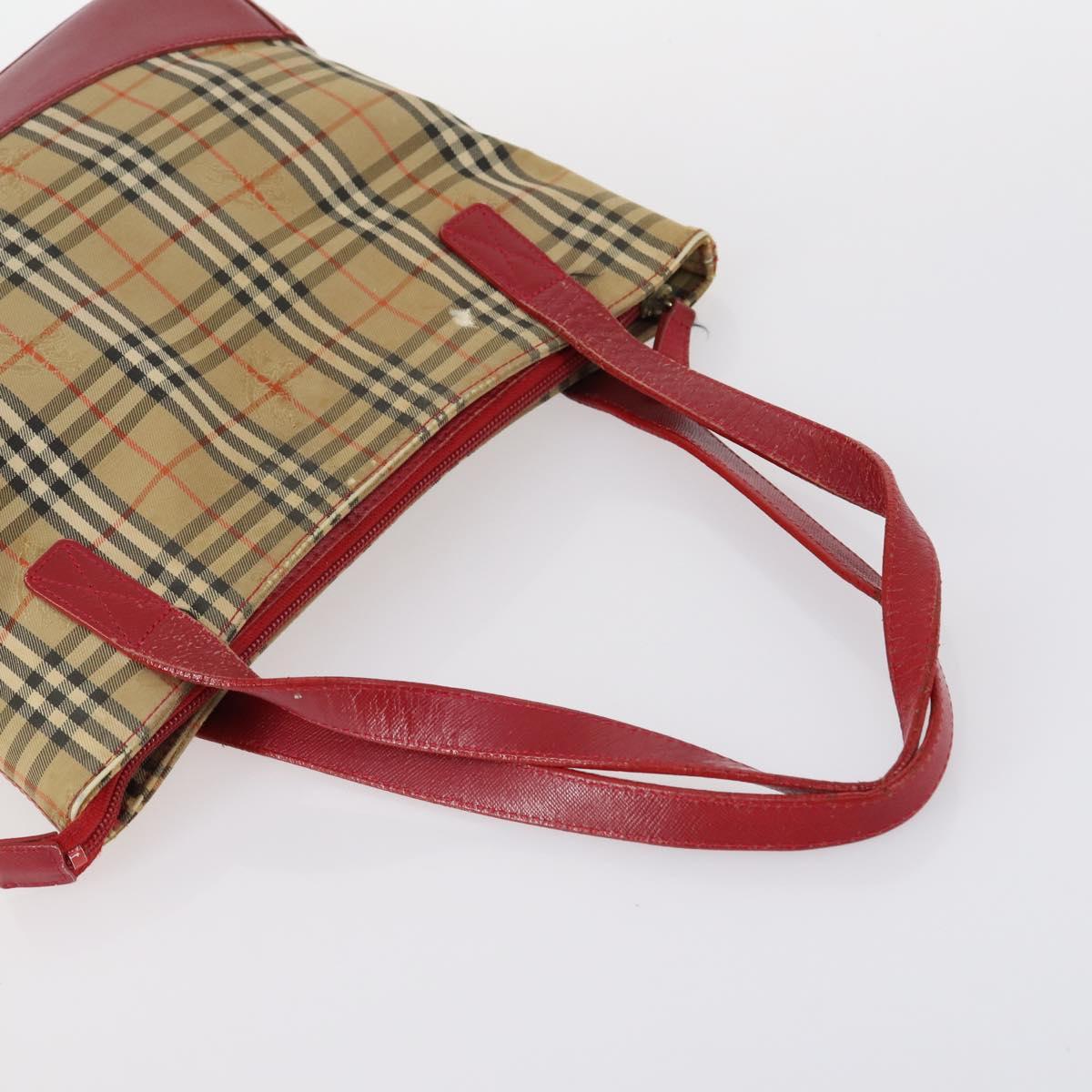 BURBERRY Nova Check Shoulder Bag Canvas 2Set Navy Beige Auth am9041