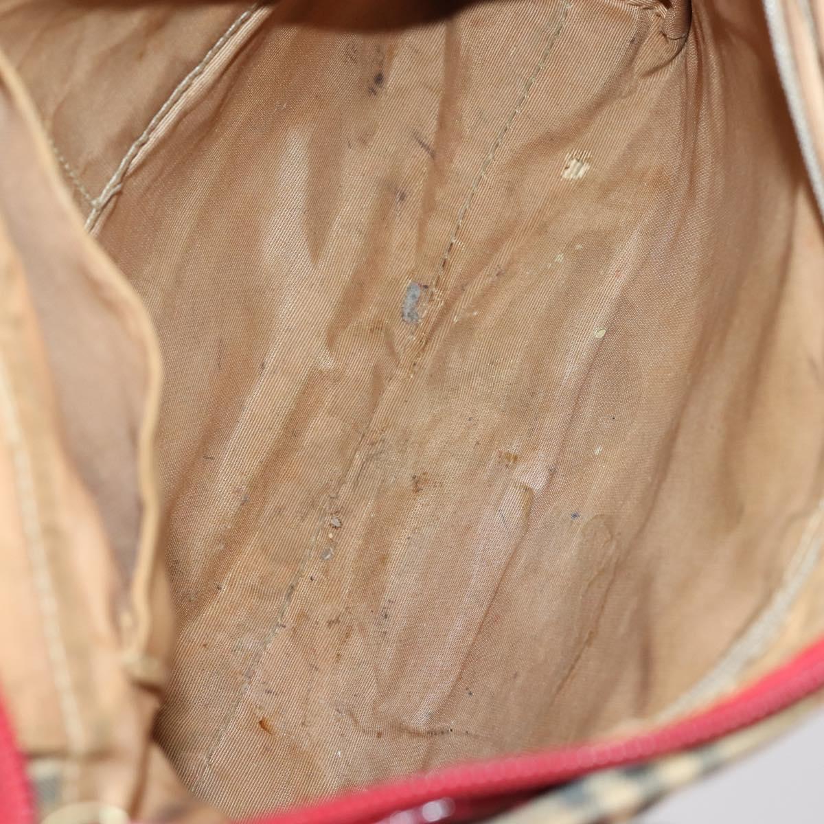 BURBERRY Nova Check Shoulder Bag Canvas 2Set Navy Beige Auth am9041