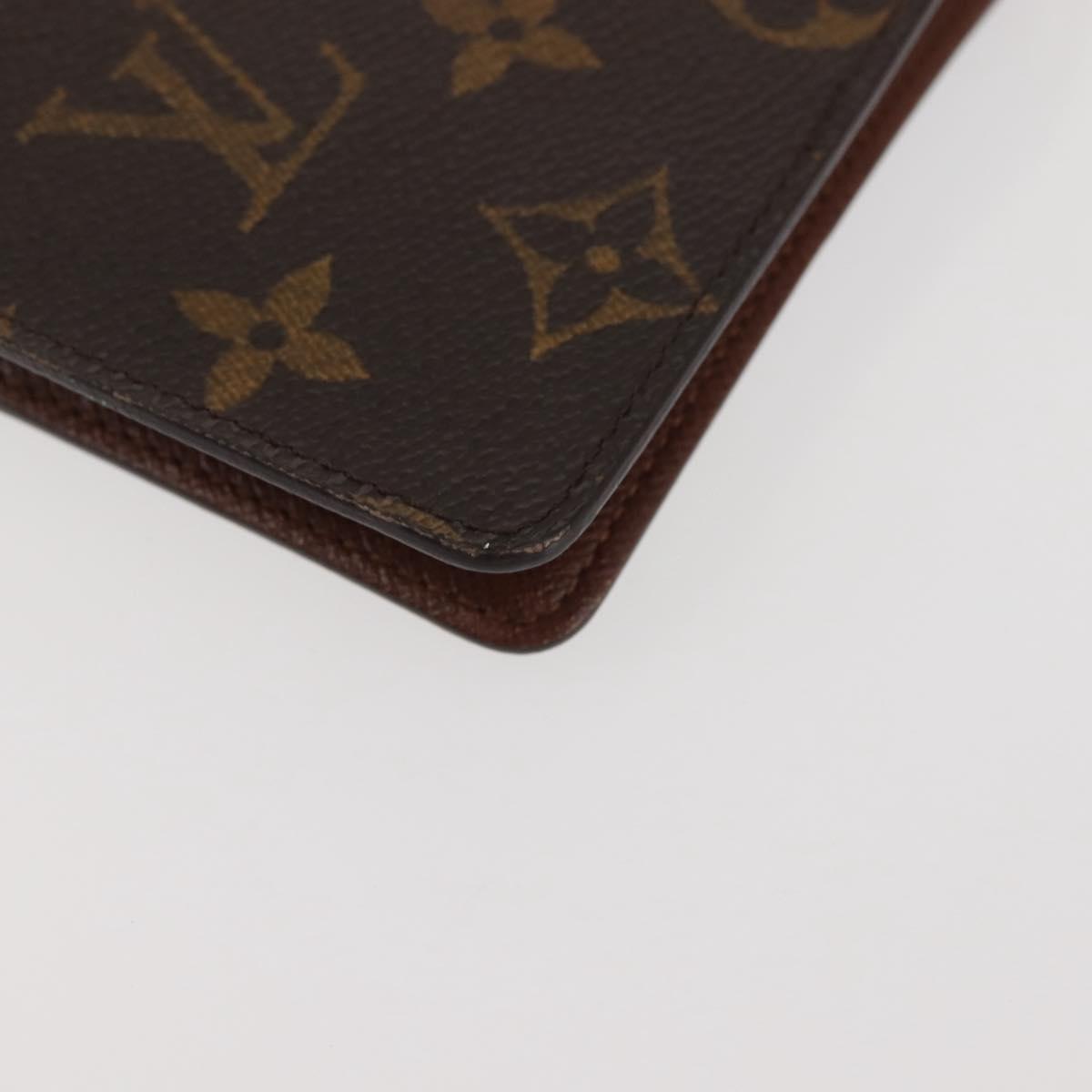 LOUIS VUITTON Monogram Agenda MM Day Planner Cover R20105 LV Auth am9042