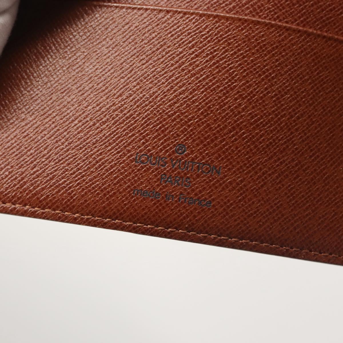 LOUIS VUITTON Monogram Agenda MM Day Planner Cover R20105 LV Auth am9042