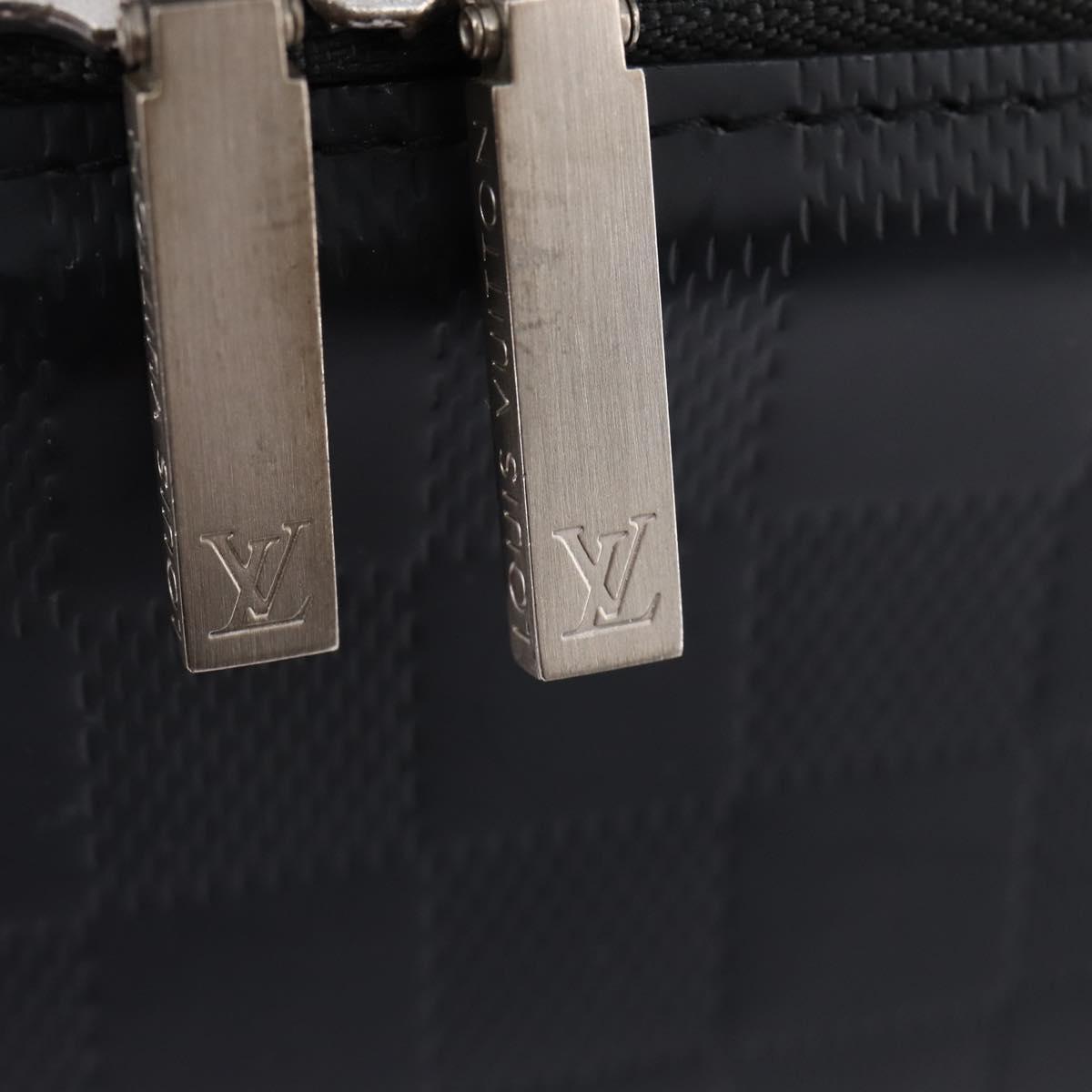 LOUIS VUITTON Damie Grasset Blues CD Case Shoulder Bag Black M92157 Auth am9043