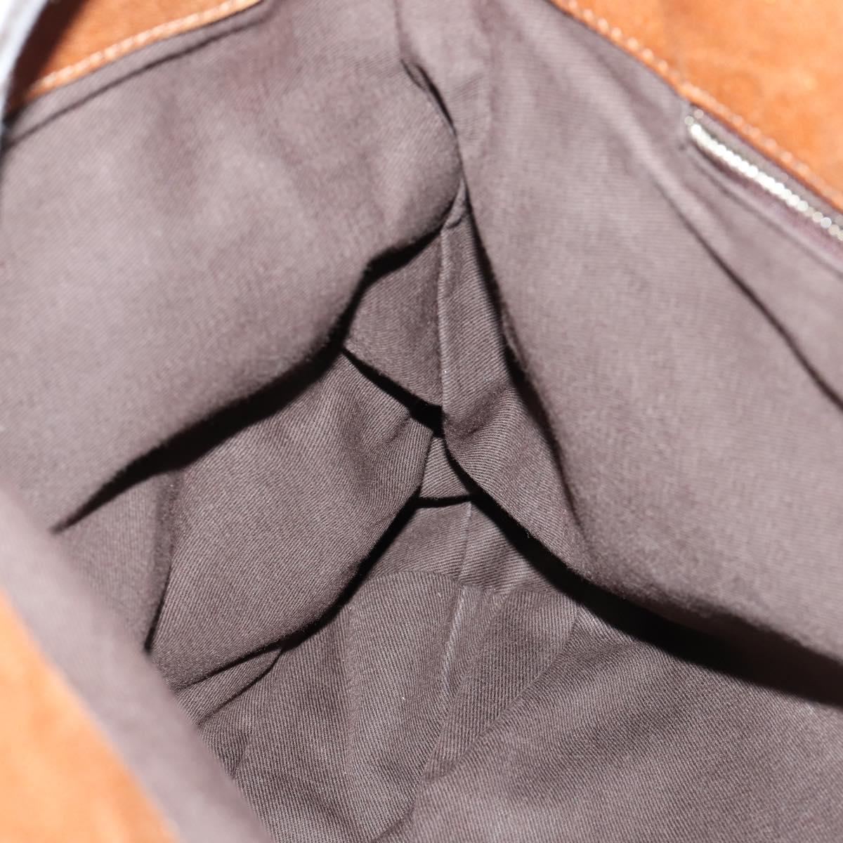 Chloe Paddington Shoulder Bag Leather Brown Gold Auth am9059