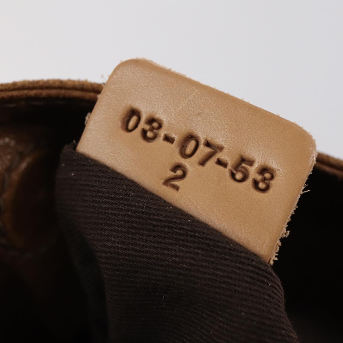 Chloe Paddington Shoulder Bag Leather Brown Gold Auth am9059