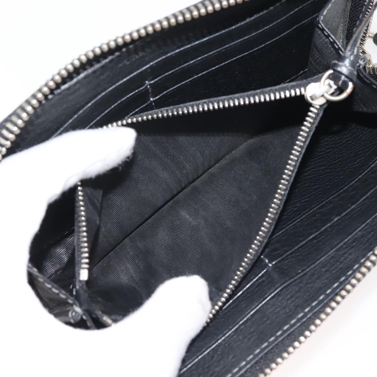 Chloe Paddington Long Wallet Leather Black Auth am9065