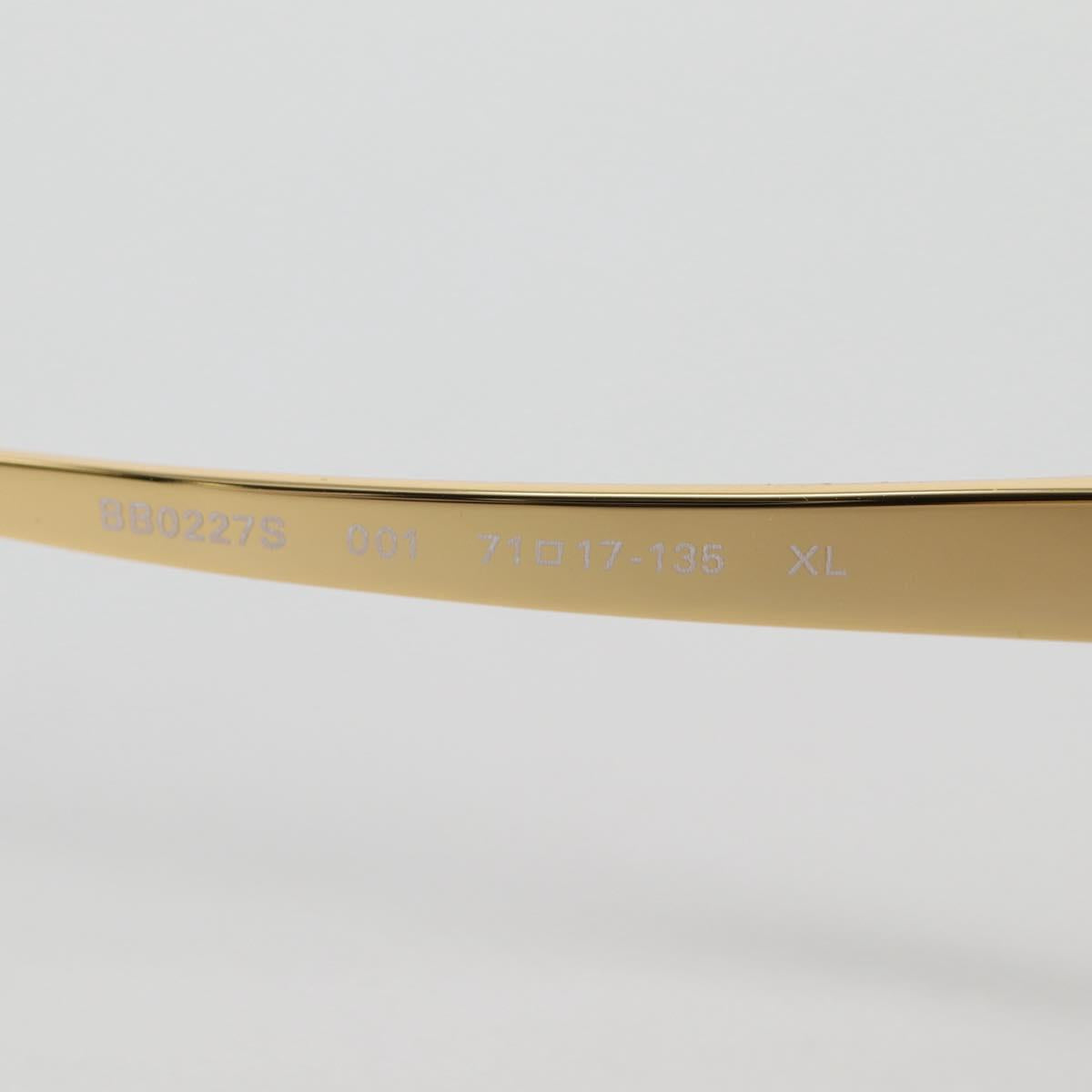 BALENCIAGA Sunglasses plastic Gold Auth am9066M