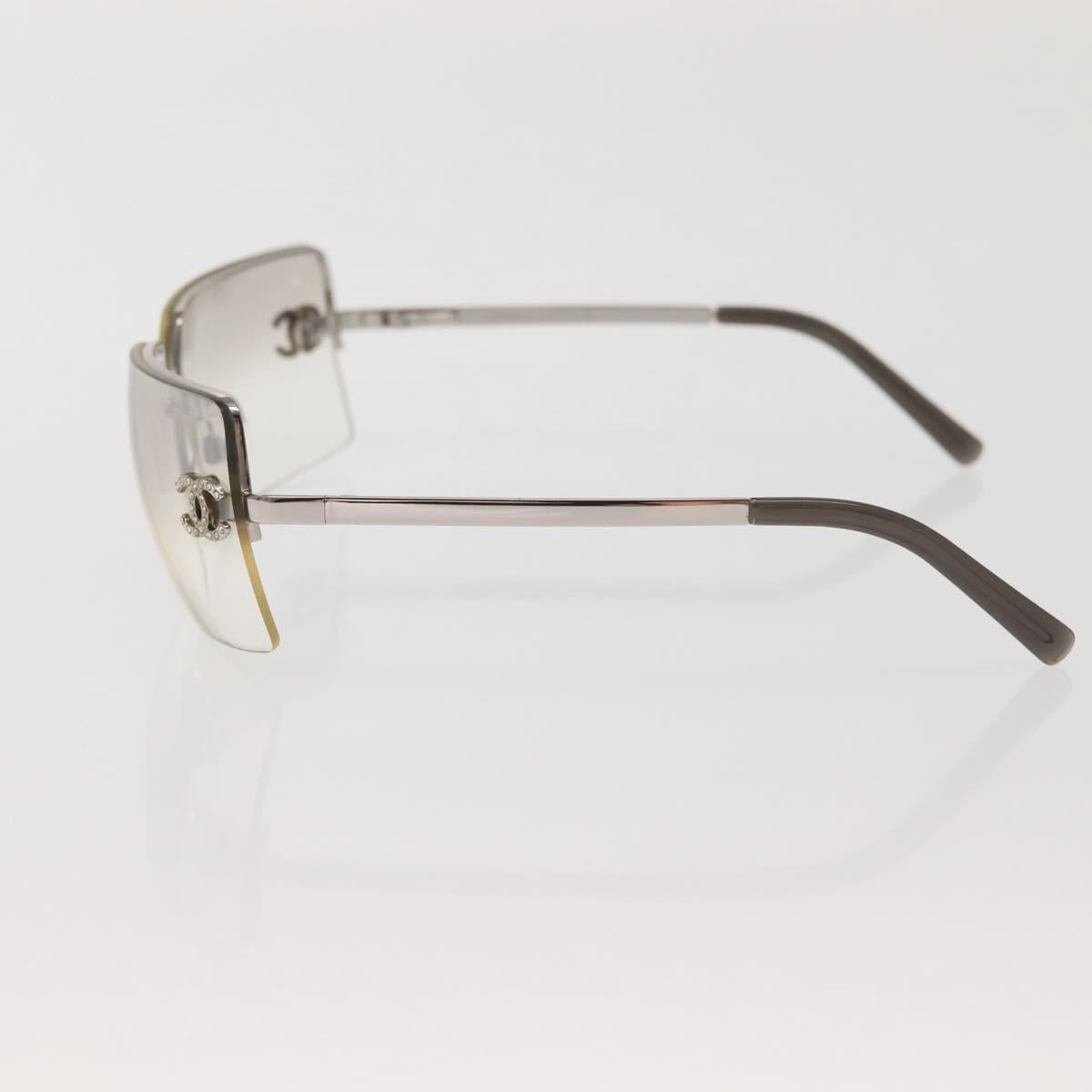 CHANEL Sunglasses plastic Silver CC Auth am9070V