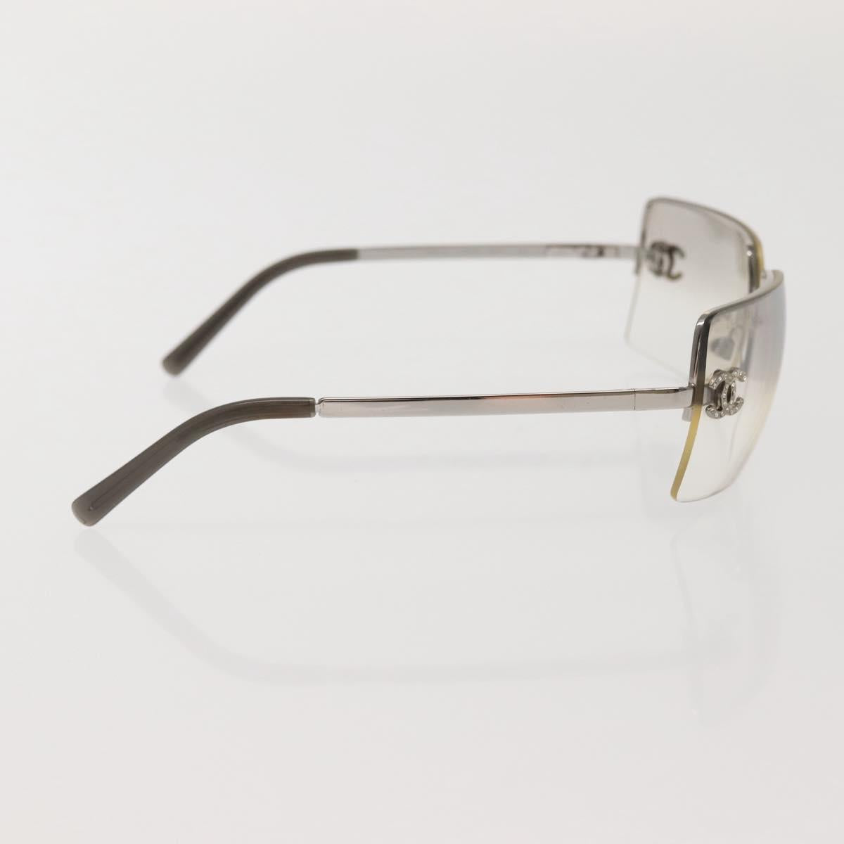 CHANEL Sunglasses plastic Silver CC Auth am9070V