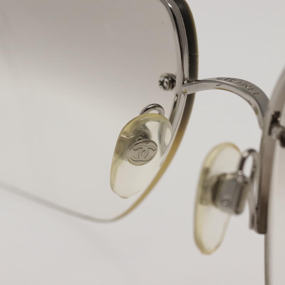 CHANEL Sunglasses plastic Silver CC Auth am9070V