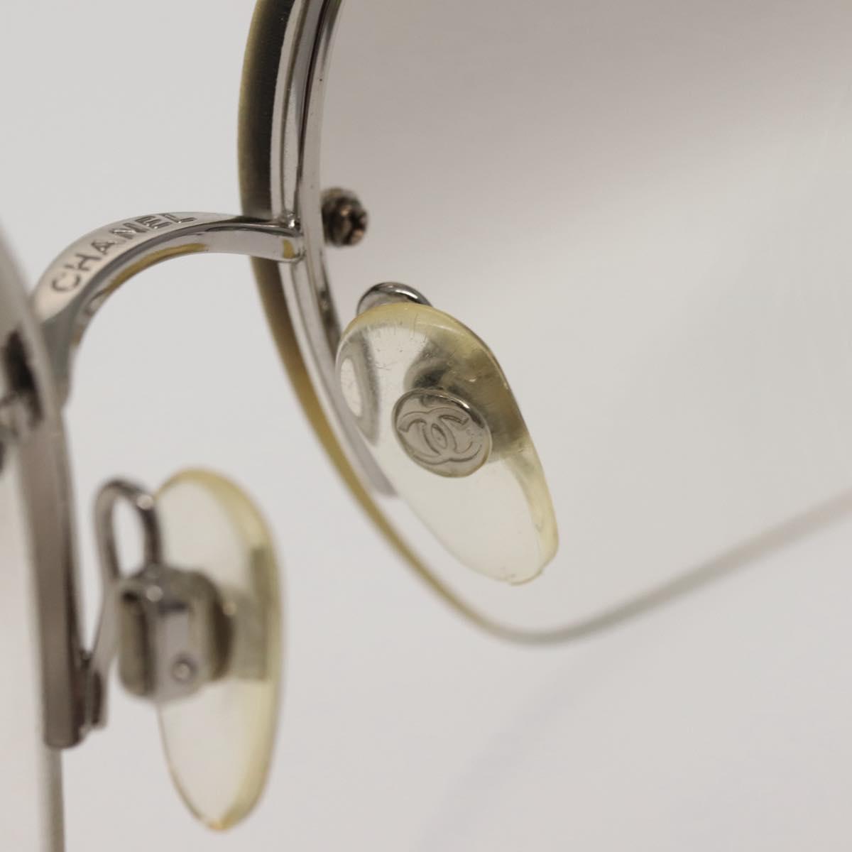 CHANEL Sunglasses plastic Silver CC Auth am9070V