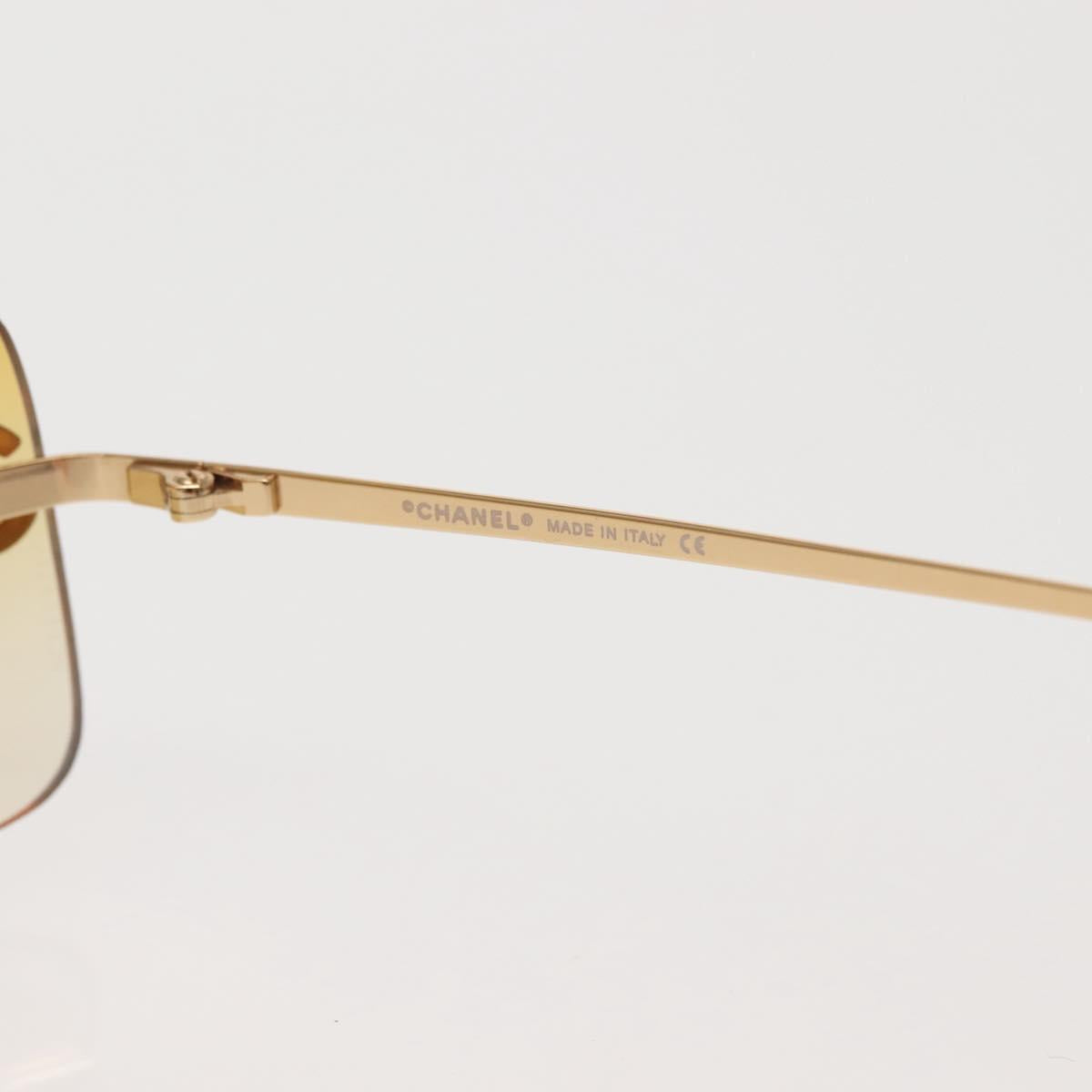 CHANEL Sunglasses plastic Orange CC Auth am9071V