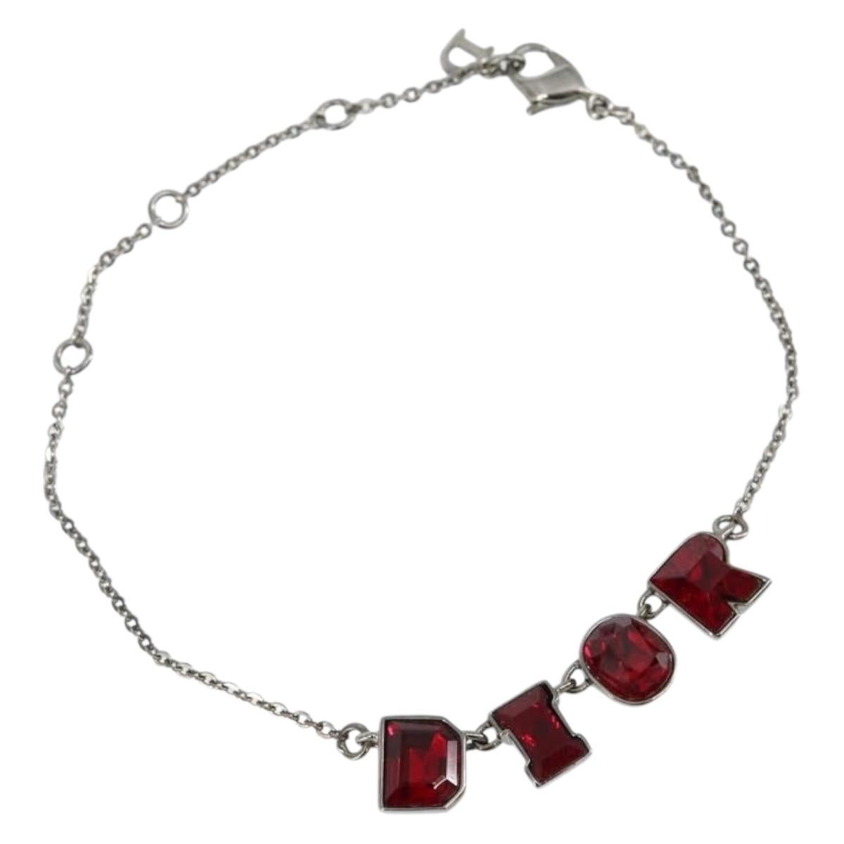 Christian Dior Bracelet metal Silver Auth am9077V