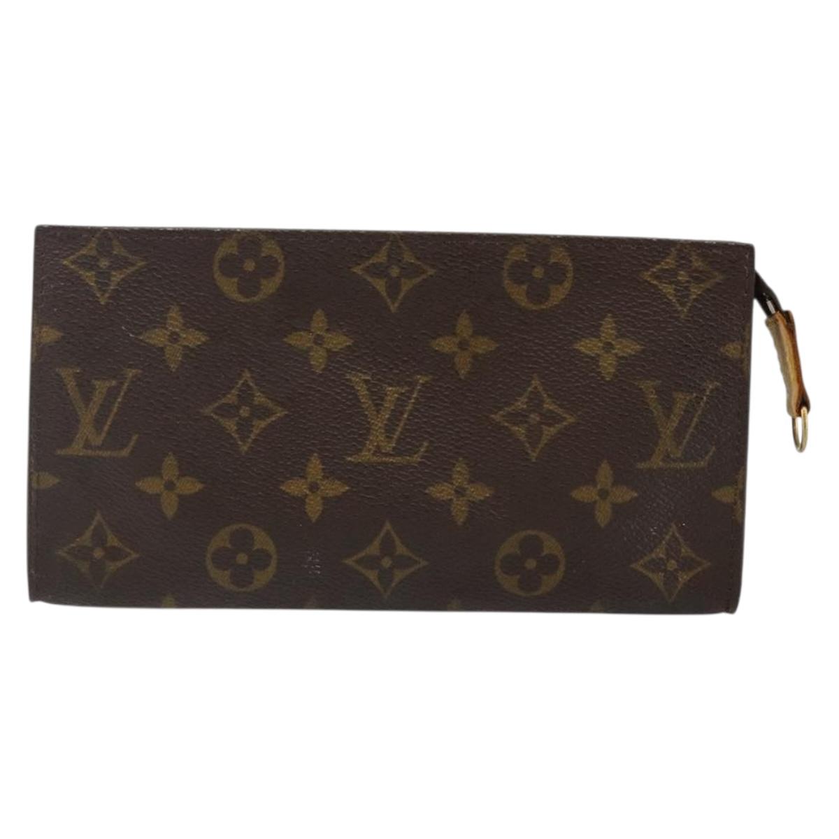 LOUIS VUITTON Monogram Bucket GM Accessory Pouch LV Auth am9082