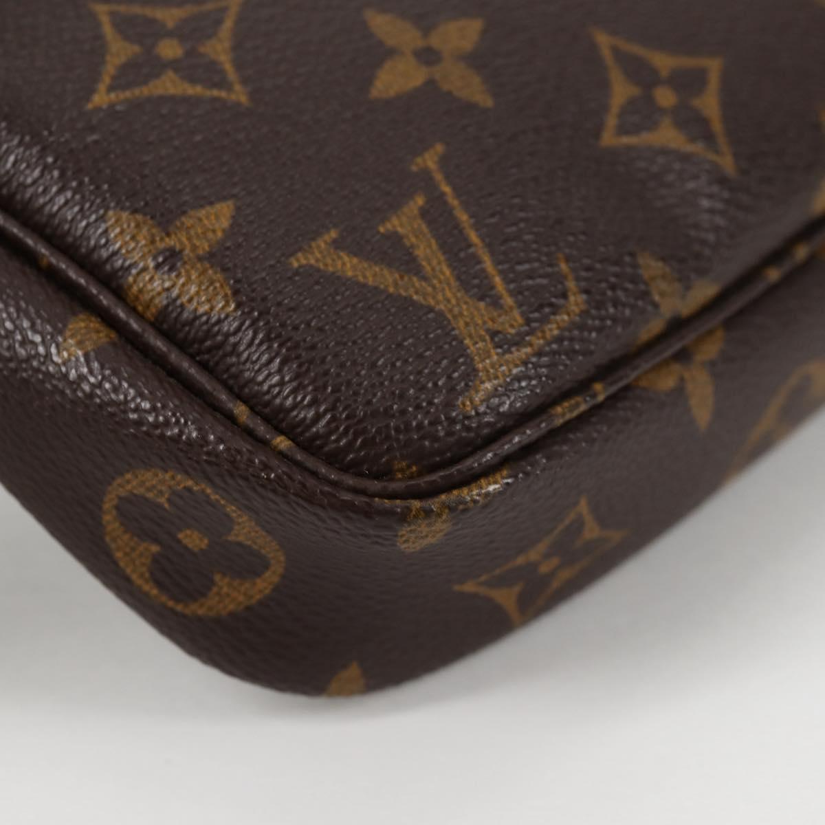 LOUIS VUITTON Monogram Pochette Accessoires Pouch M51980 LV Auth am9083V