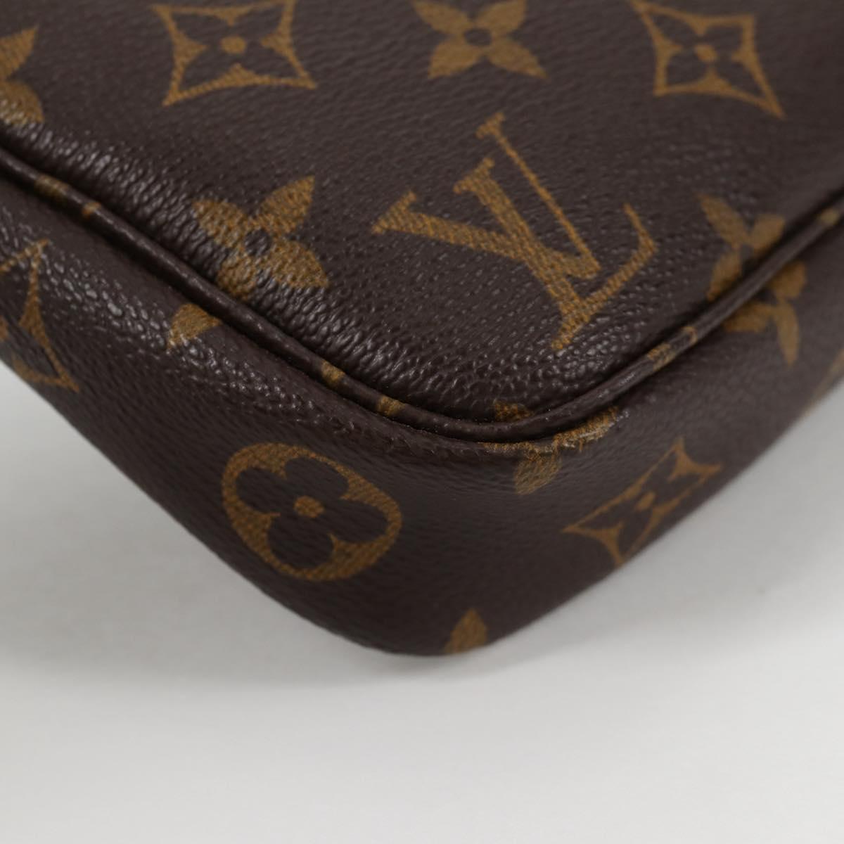 LOUIS VUITTON Monogram Pochette Accessoires Pouch M51980 LV Auth am9083V