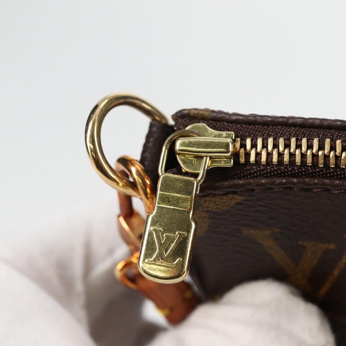 LOUIS VUITTON Monogram Pochette Accessoires Pouch M51980 LV Auth am9083V