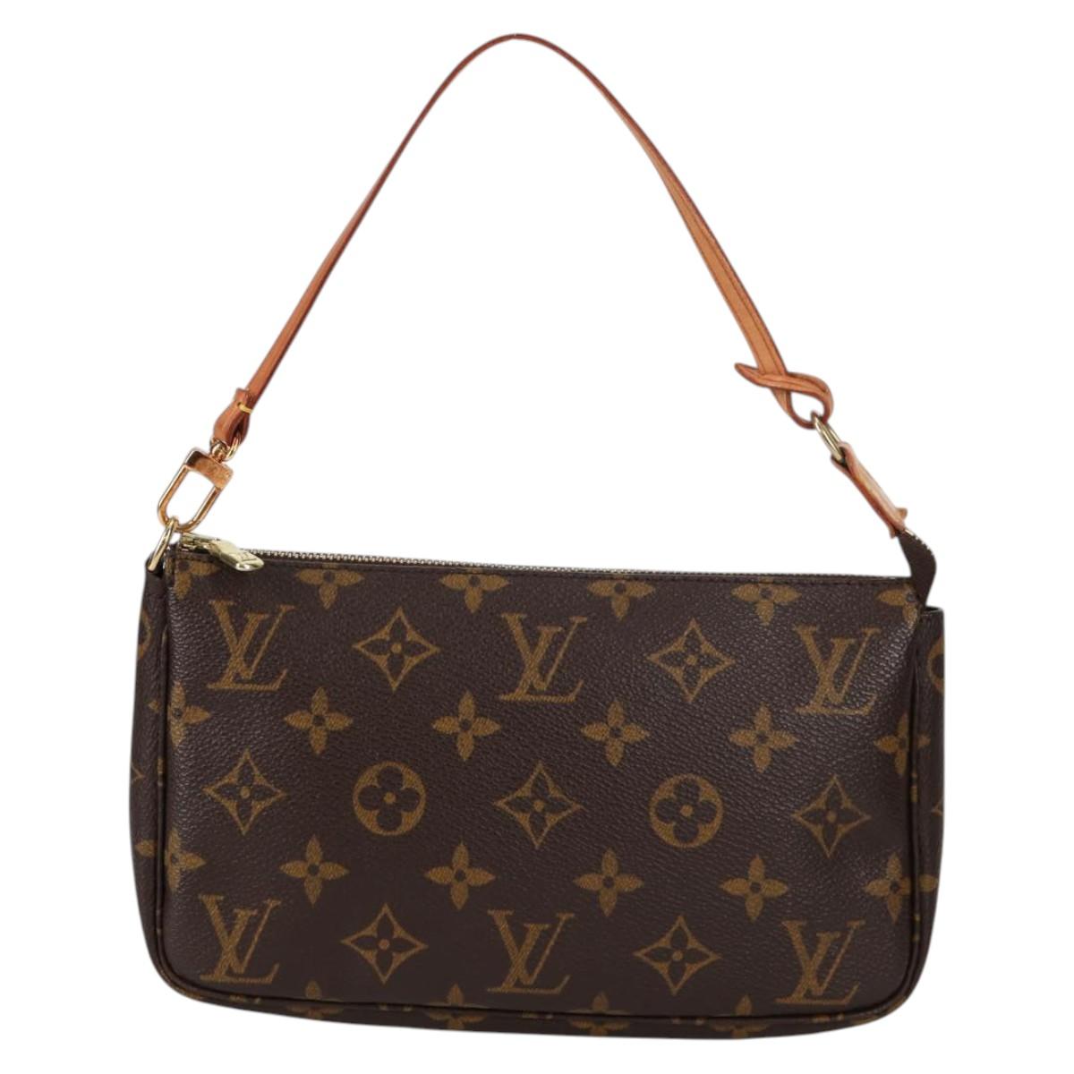 LOUIS VUITTON Monogram Pochette Accessoires Pouch M51980 LV Auth am9083V