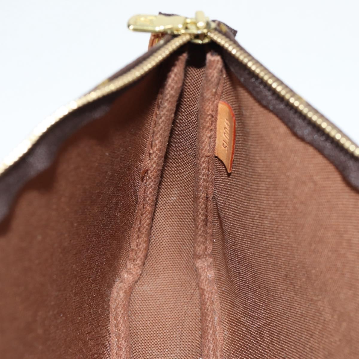 LOUIS VUITTON Monogram Pochette Accessoires Pouch M51980 LV Auth am9083V