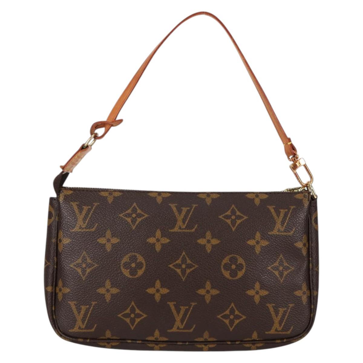 LOUIS VUITTON Monogram Pochette Accessoires Pouch M51980 LV Auth am9083V
