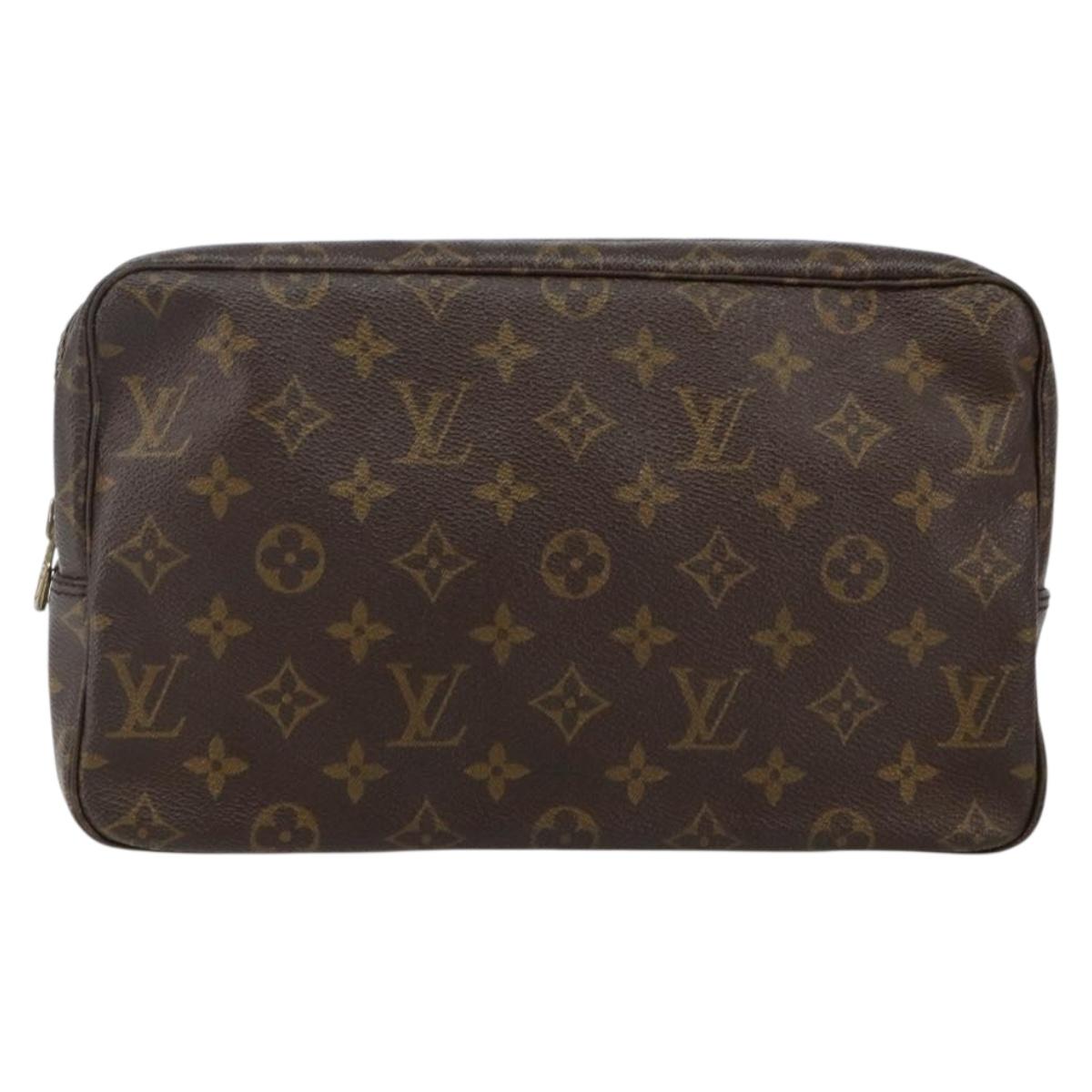 LOUIS VUITTON Monogram Trousse Toilette 28 Clutch Bag M47522 LV Auth am9084
