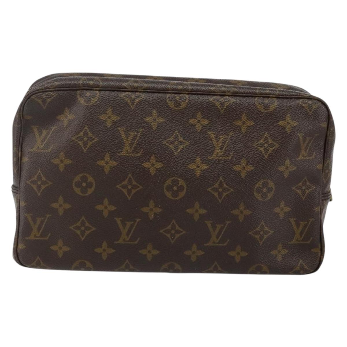 LOUIS VUITTON Monogram Trousse Toilette 28 Clutch Bag M47522 LV Auth am9084