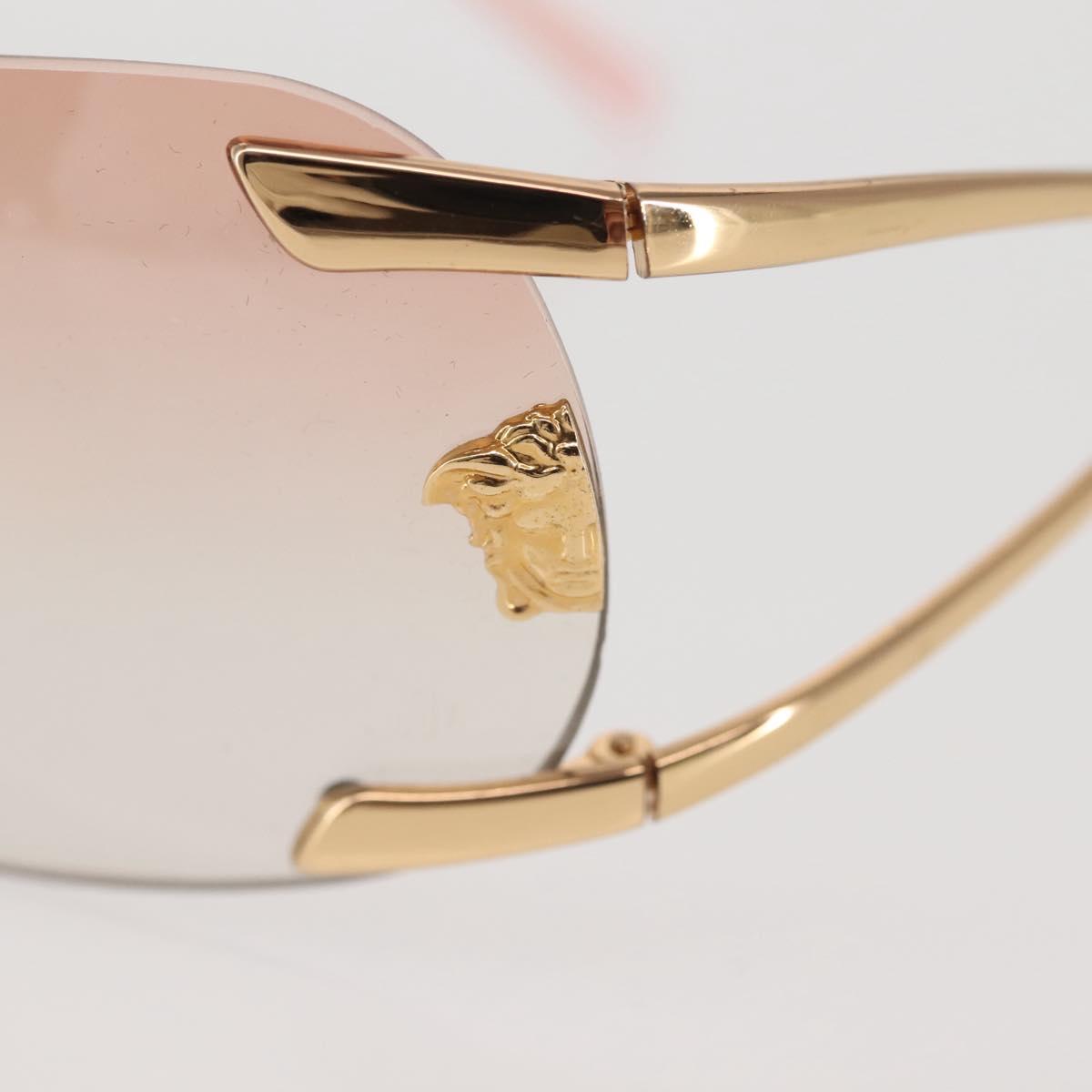 VERSACE Sunglasses plastic Brown Auth am9091