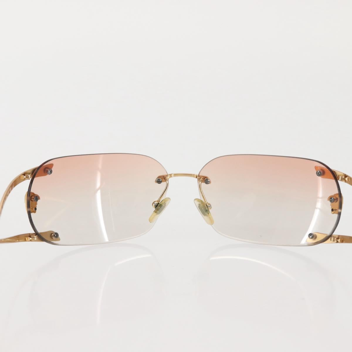 VERSACE Sunglasses plastic Brown Auth am9091