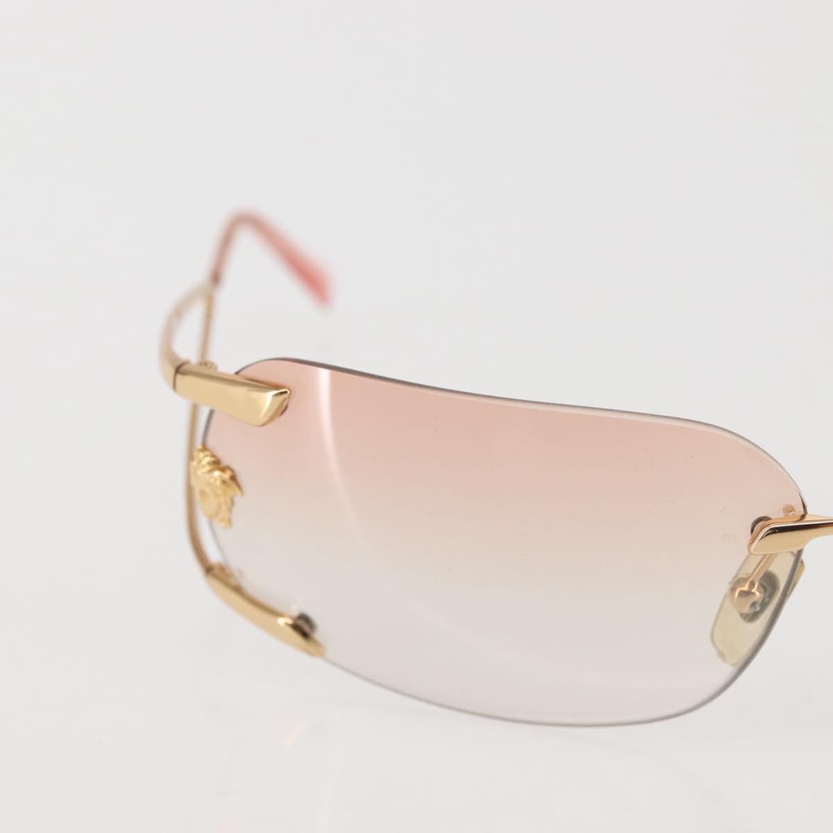 VERSACE Sunglasses plastic Brown Auth am9091