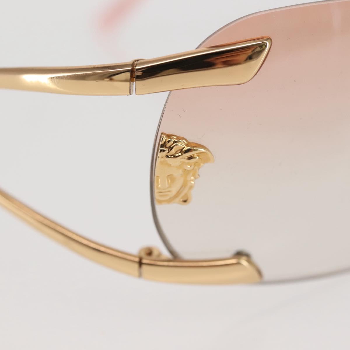 VERSACE Sunglasses plastic Brown Auth am9091