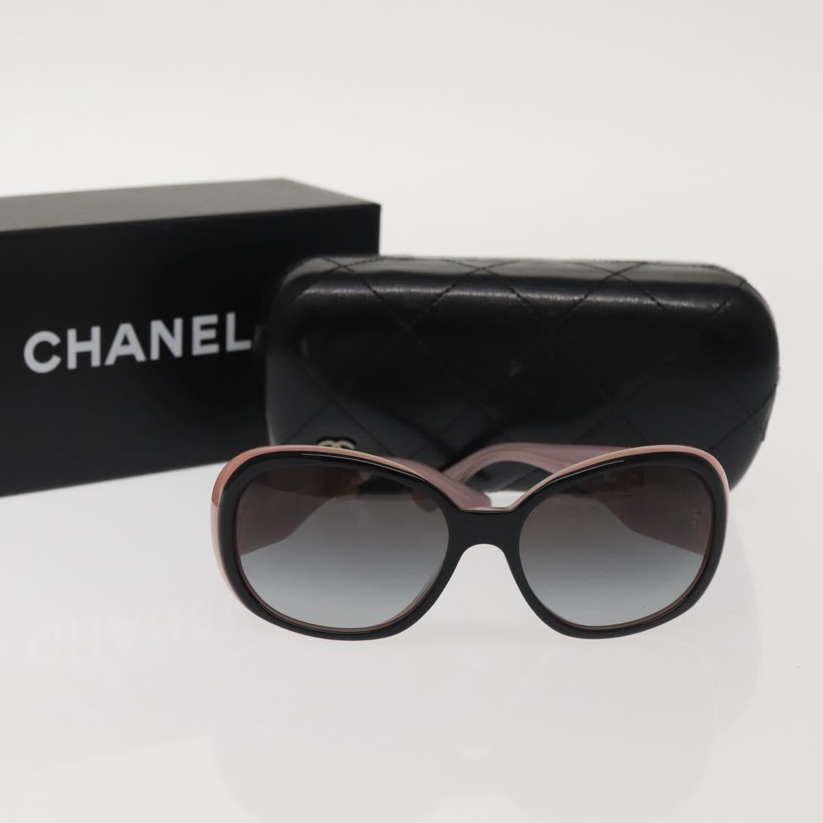 CHANEL Sunglasses plastic Pink CC Auth am9093V