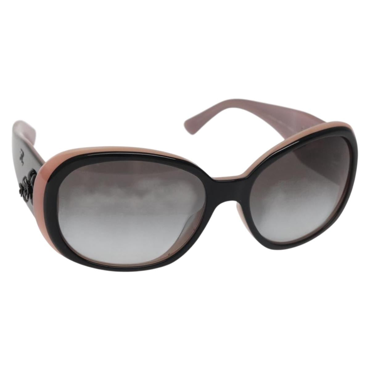 CHANEL Sunglasses plastic Pink CC Auth am9093V