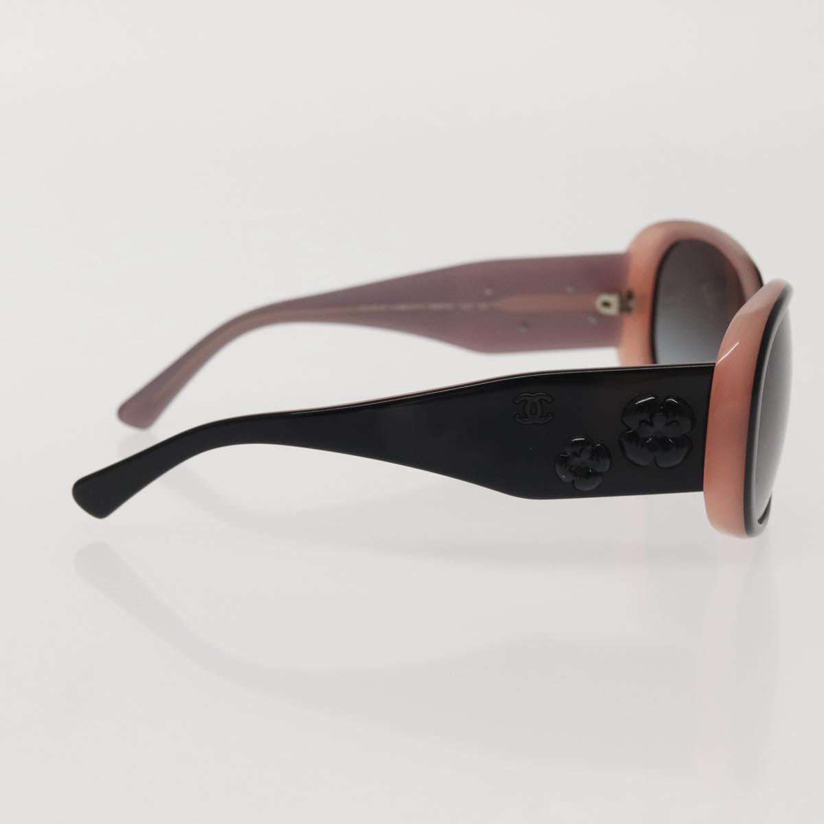 CHANEL Sunglasses plastic Pink CC Auth am9093V
