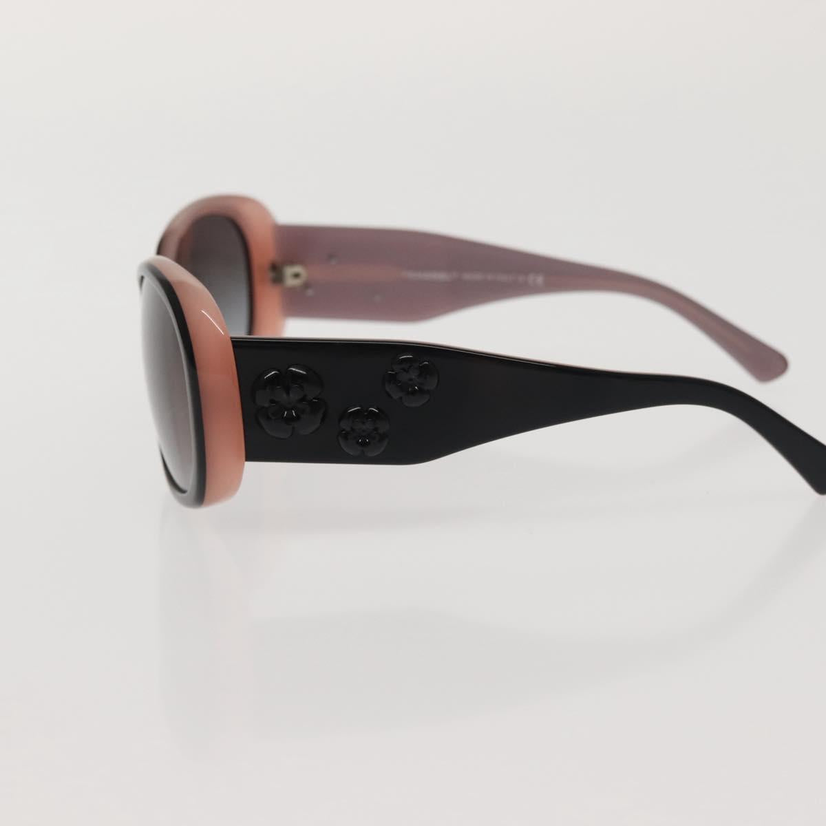 CHANEL Sunglasses plastic Pink CC Auth am9093V