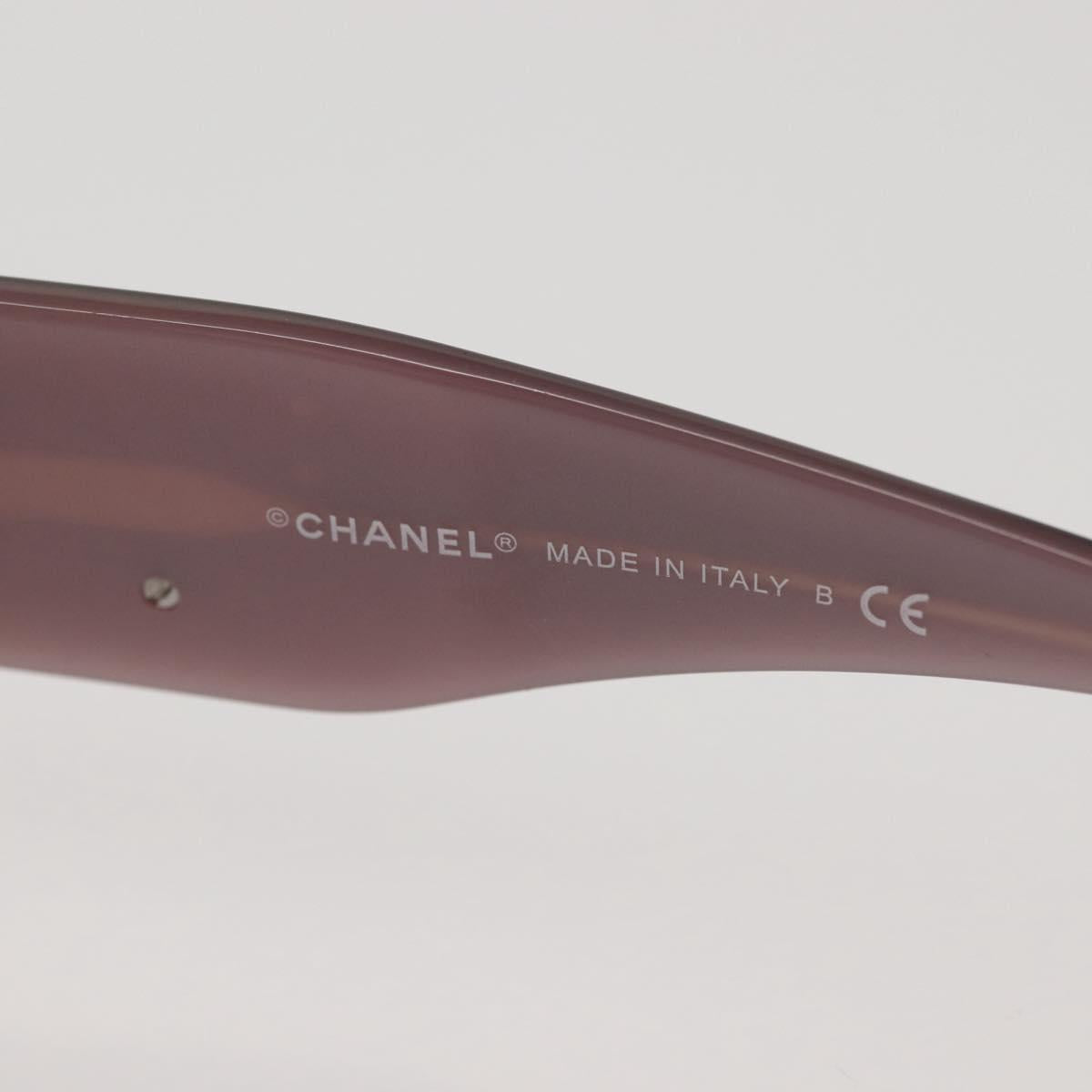 CHANEL Sunglasses plastic Pink CC Auth am9093V