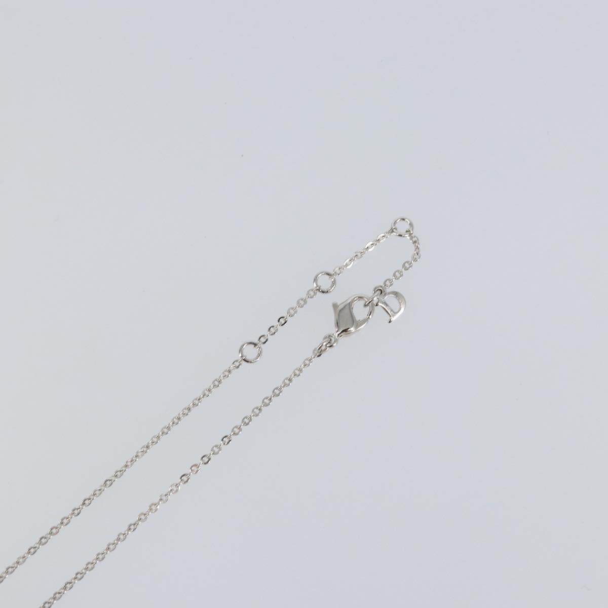 Christian Dior Necklace metal Silver Auth am9097
