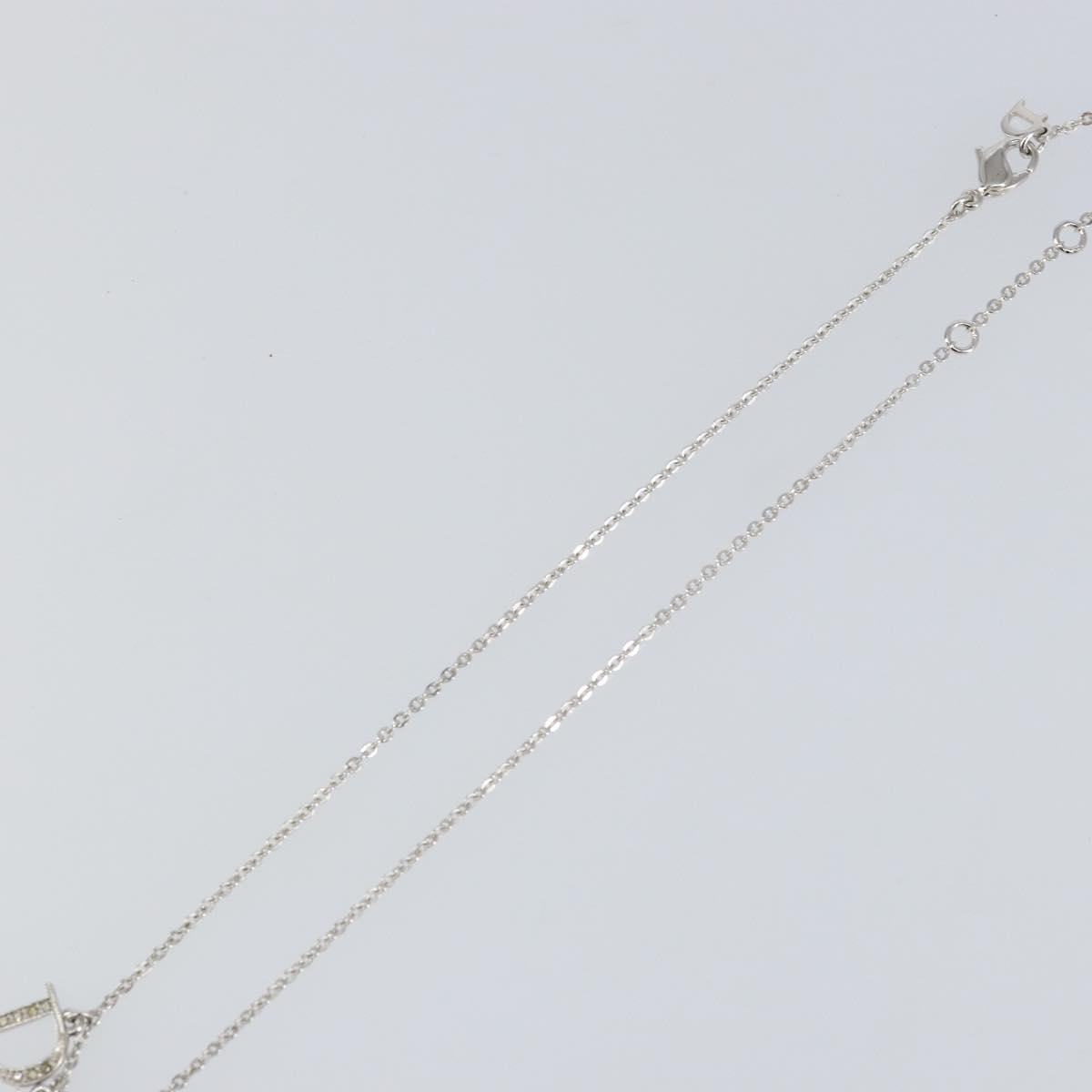 Christian Dior Necklace metal Silver Auth am9097