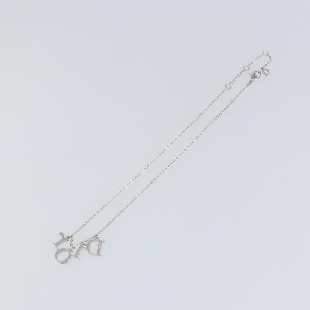 Christian Dior Necklace metal Silver Auth am9097